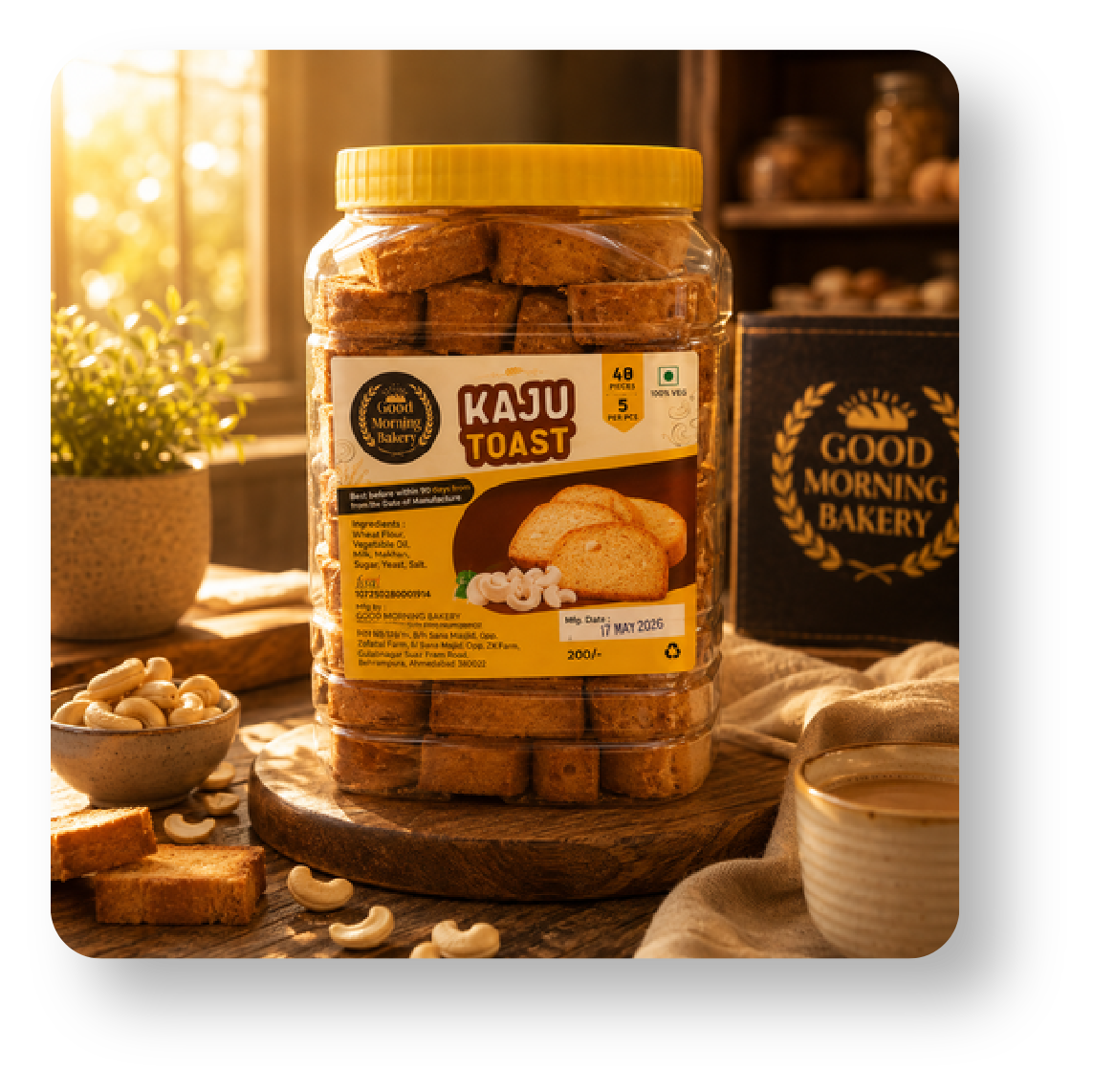 Good Morning Bakery Kaju Barni Toast