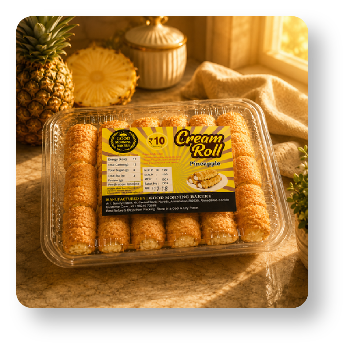 Good Morning Bakery Pineapple Cream Roll