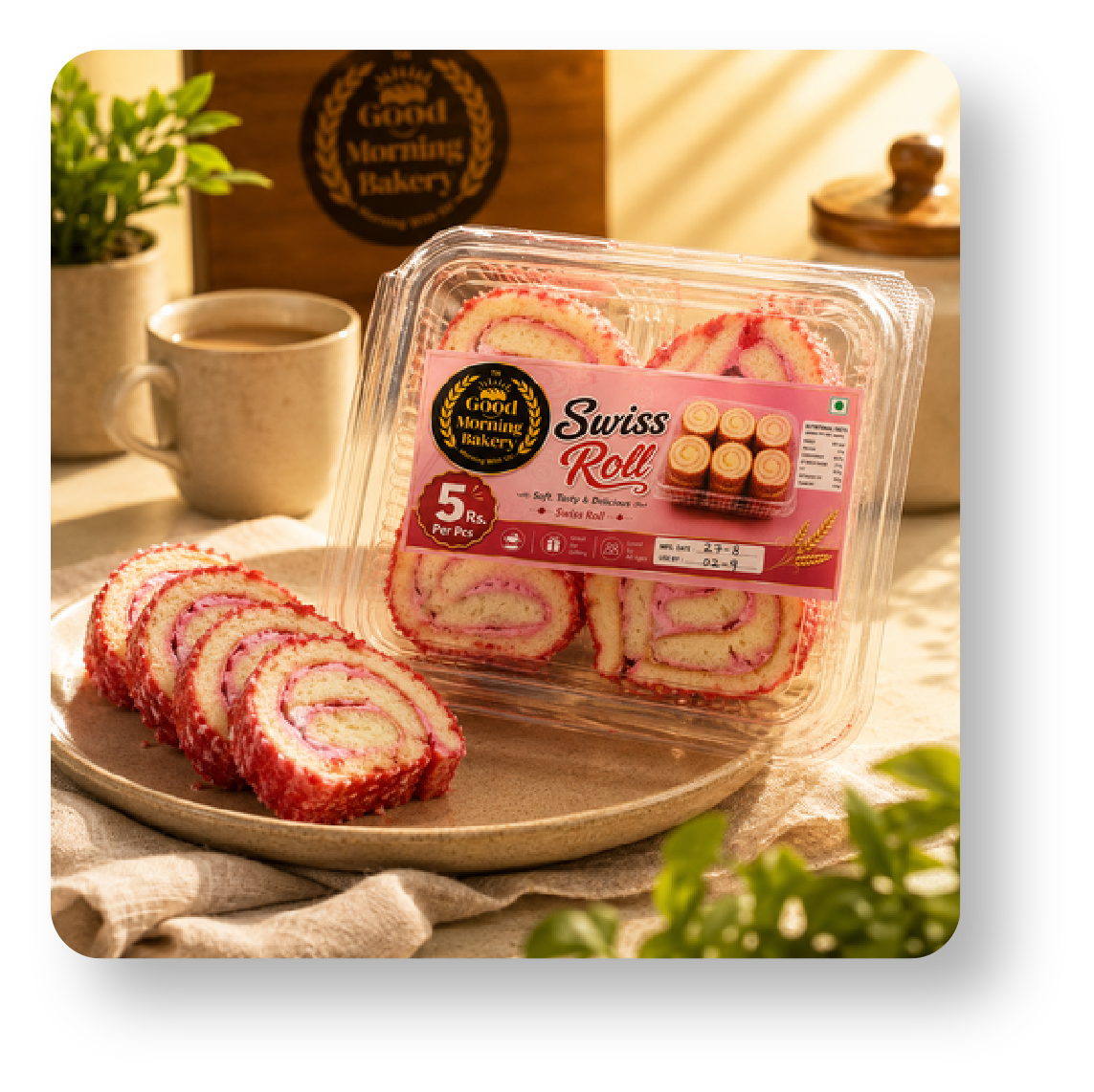 Good Morning Bakery Cream Roll Jar